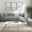 Kapu Arm Sofa - 82.6" x 27.5" / 210 x 70cm / Gray - Level Decor