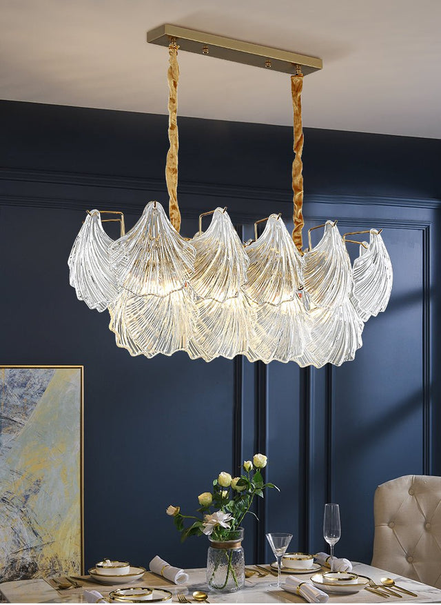 Kyros Chandelier - Rectangular B - 34.6" x 13.8" x 14.5" / 88cm x 35cm x 37cm - 30W / Cool White Light - Level Decor