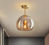 Solstice Ceiling Light - B - Gold - 9.8" x 11.4" / 25cm x 29cm / Cold White - Level Decor