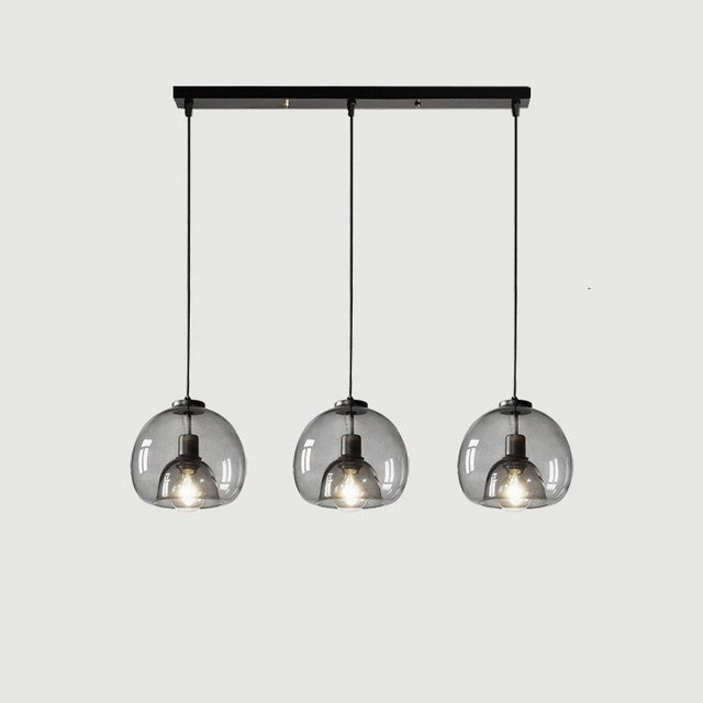 Louis Pendant Light - 3 Heads - Long - 27.6" / 70cm - 15W / Warm White Light - Level Decor