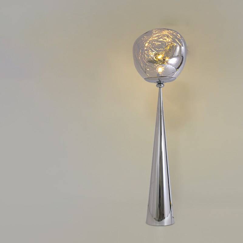 Ignatius Floor Lamp - Silver - 18.9