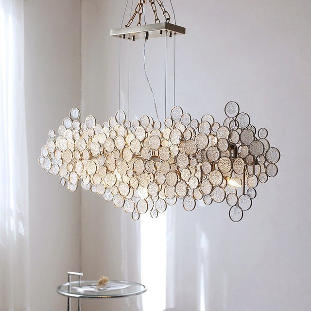 Linus Chandelier - A - 47.2" x 11.8" x 17.7" / 120cm x 30cm x 45cm / Color Adjustable (Remote Control) - Level Decor