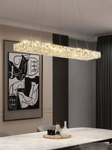 Linnea Chandelier - 23.6" x 5.5" / 60cm x 14cm - 24W / Chrome / Color Dimmable - Remote Control - Level Decor