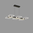 Leandro Chandelier - A - 6 heads - 31.4" x 19.6" x 59.0" / 80cm x 50cm x 150cm - 54W / White Light - Level Decor