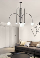 Amelia Chandelier - Black - Small - 27.6" / 70cm - 12W - Level Decor