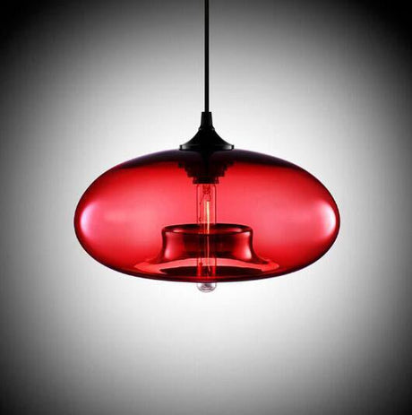 Elena Pendant Light - Red / 5.9" x 11" / 15cm x 28cm - Level Decor