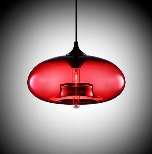 Elena Pendant Light - Red / 5.9" x 11" / 15cm x 28cm - Level Decor