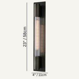 Olympus Wall Lamp - 4" x 23" / 11 x 58cm / 4W / Black - Level Decor