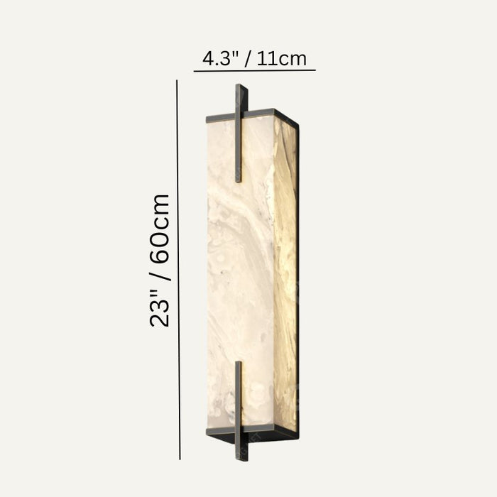 Carrara Wall Lamp - 4.3" x 23" / 11 x 60cm - Level Decor