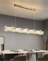 Marco Chandelier - Gold - 39.3" x 4.7" / 100cm x 12cm - 90W / Cold White - Level Decor