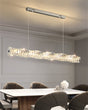Marco Chandelier - Chrome - 39.3" x 4.7" / 100cm x 12cm - 90W / Cold White - Level Decor