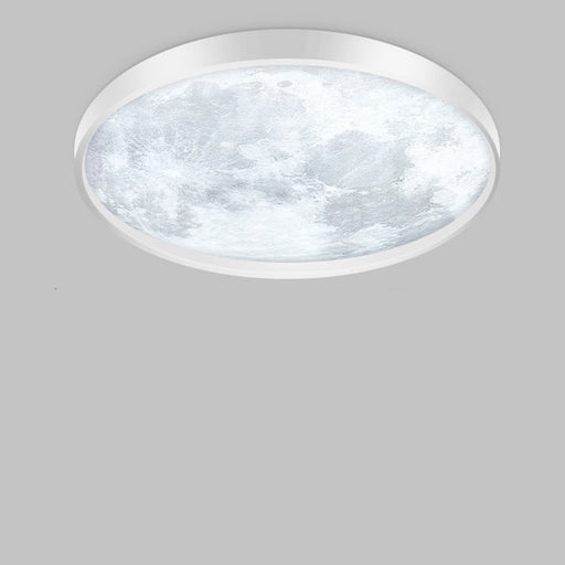 Lunaire Ceiling Light - White Border - 9.8" / 25cm - 18W - White Light - Level Decor