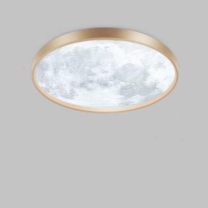 Lunaire Ceiling Light - Gold Border - 9.8" / 25cm - 18W - White Light - Level Decor