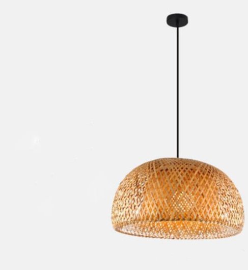 Speka Rattan Pendant Light - F - 13.8" x 8.3" / 35cm x 21cm - Level Decor