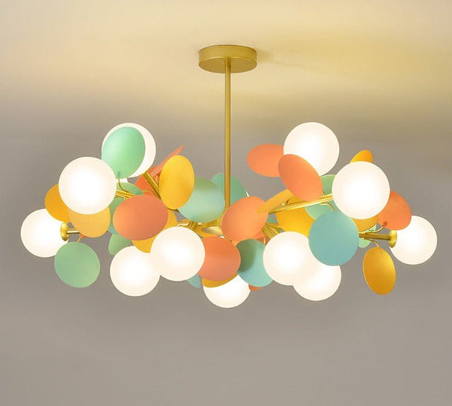 Mila Chandelier - 15 Heads - Colorful - 35.4" x 11.8" / 90cm x 30cm / Warm White 3000K - Level Decor
