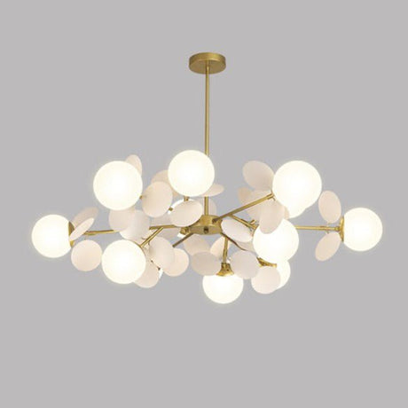 Mila Chandelier - 12 Heads - White - 29.5" x 11.8" / 75cm x 30cm / Warm White 3000K - Level Decor