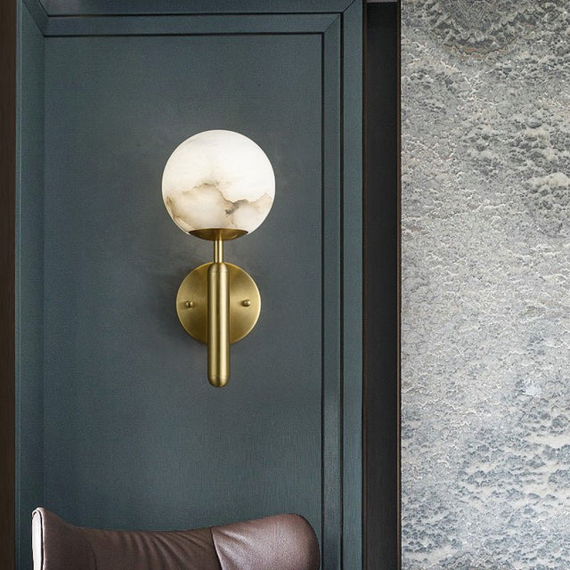 Alba Alabaster Wall Lamp - Warm White - Level Decor