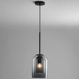 Vestigo Pendant Light - Smoky Gray / 5.9" x 8.7" / 15cm x 22cm - Level Decor