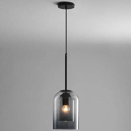Vestigo Pendant Light - Smoky Gray / 5.9" x 8.7" / 15cm x 22cm - Level Decor