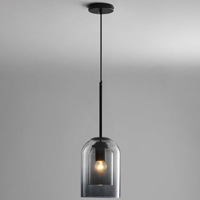 Vestigo Pendant Light - Smoky Gray / 5.9" x 8.7" / 15cm x 22cm - Level Decor