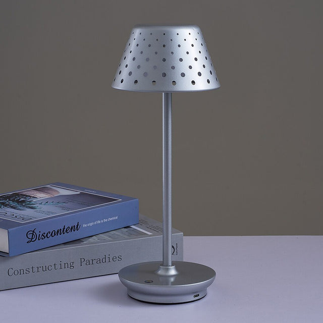 Paolo Table Lamp - Silver / 5.1 x 13.4" / 13cm x 34cm - Level Decor