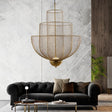 Seraphina Mesh Chandelier - Gold / 10W - 17.7″ x 19.3" / 45cm x 49cm - Level Decor