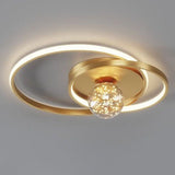 Sigrid Ceiling Light - D - Gold - 16.5" x 14.6" / 45cm x 37cm - 42W / Color Adjustable - No Remote - Level Decor