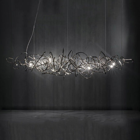 Quill Chandelier - 11.8" x 39.4" / 30cm x 100cm / White Light - Level Decor