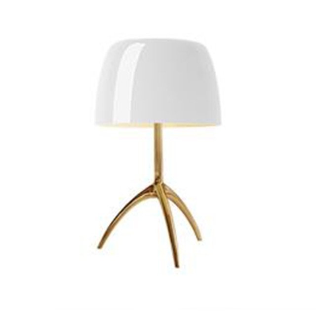 Maximilian Table Lamp - Copper and White / Small - 7.9" x 13.8" / 20cm x 35cm - Level Decor