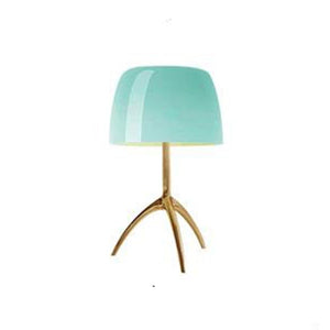 Maximilian Table Lamp - Copper and Turquoise / Small - 7.9" x 13.8" / 20cm x 35cm - Level Decor