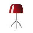 Maximilian Table Lamp - Chrome and Red / Small - 7.9" x 13.8" / 20cm x 35cm - Level Decor