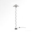 Serpentine Floor Lamp - White / 16.9" x 62.2" / 43cm x 158cm - Level Decor