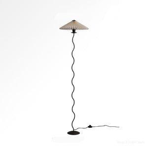 Serpentine Floor Lamp - Cream / 16.9" x 62.2" / 43cm x 158cm - Level Decor