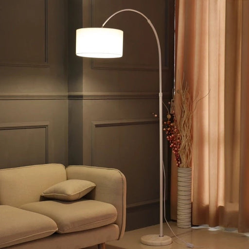 Torch Floor Lamp - White / No Bulb / 10.2" x 72.8" / 26cm x 185cm - Level Decor
