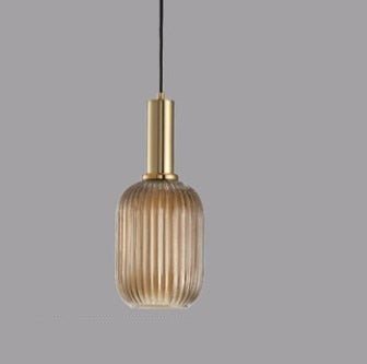 Ivanka Pendant Light - Brown - 5" x 12.6" - 13cm x 32cm - Level Decor