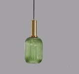 Ivanka Pendant Light - Green - 5" x 12.6" - 13cm x 32cm - Level Decor