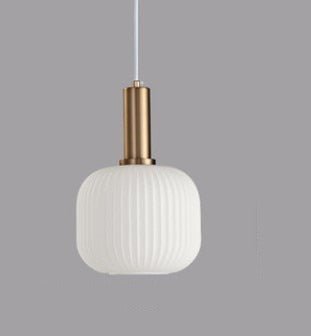 Ivanka Pendant Light - White - 7.9" x 11.8" - 20cm x 30cm - Level Decor