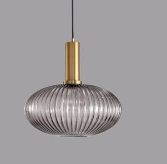 Ivanka Pendant Light - Gray - 11.8" x 11" - 30cm x 28cm - Level Decor