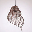 Enwrap Rattan Pendant Light - Tinted Bamboo / 10" x 16" / 25cm x 40cm - Level Decor