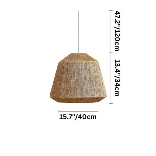 BaliSeren Pendant Light - 13.4" x 15.7" / 34 x 40cm / A - Level Decor