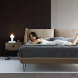 Jayden Italian Minimalist Leather Bed - Level Decor