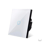 LED 2 Gang Crystal Tempered Glass Wall Light Touch Switch - Level Decor