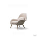 Designer Nordic Single Lounge Sofa Chair - Beige - Level Decor