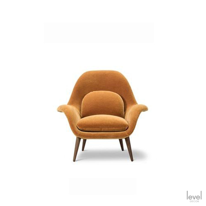 Designer Nordic Single Lounge Sofa Chair - Yellow - Level Decor