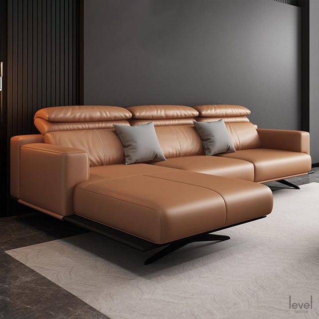 Romeo Italian Leather Sofa - Level Decor