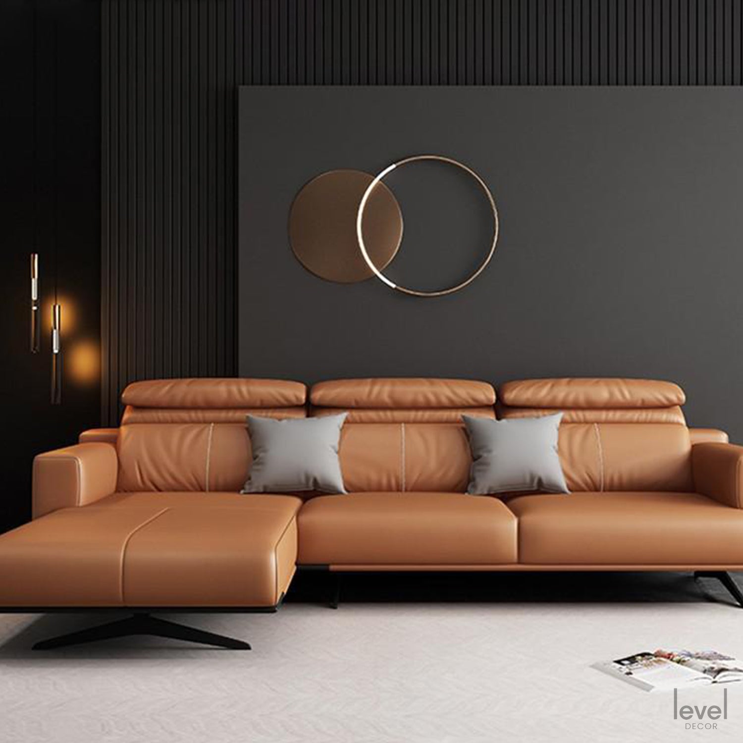 Romeo Italian Leather Sofa - Level Decor