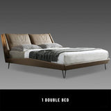 Jayden Italian Minimalist Leather Bed - 1 bed / 1800mm X 2000mm - Level Decor