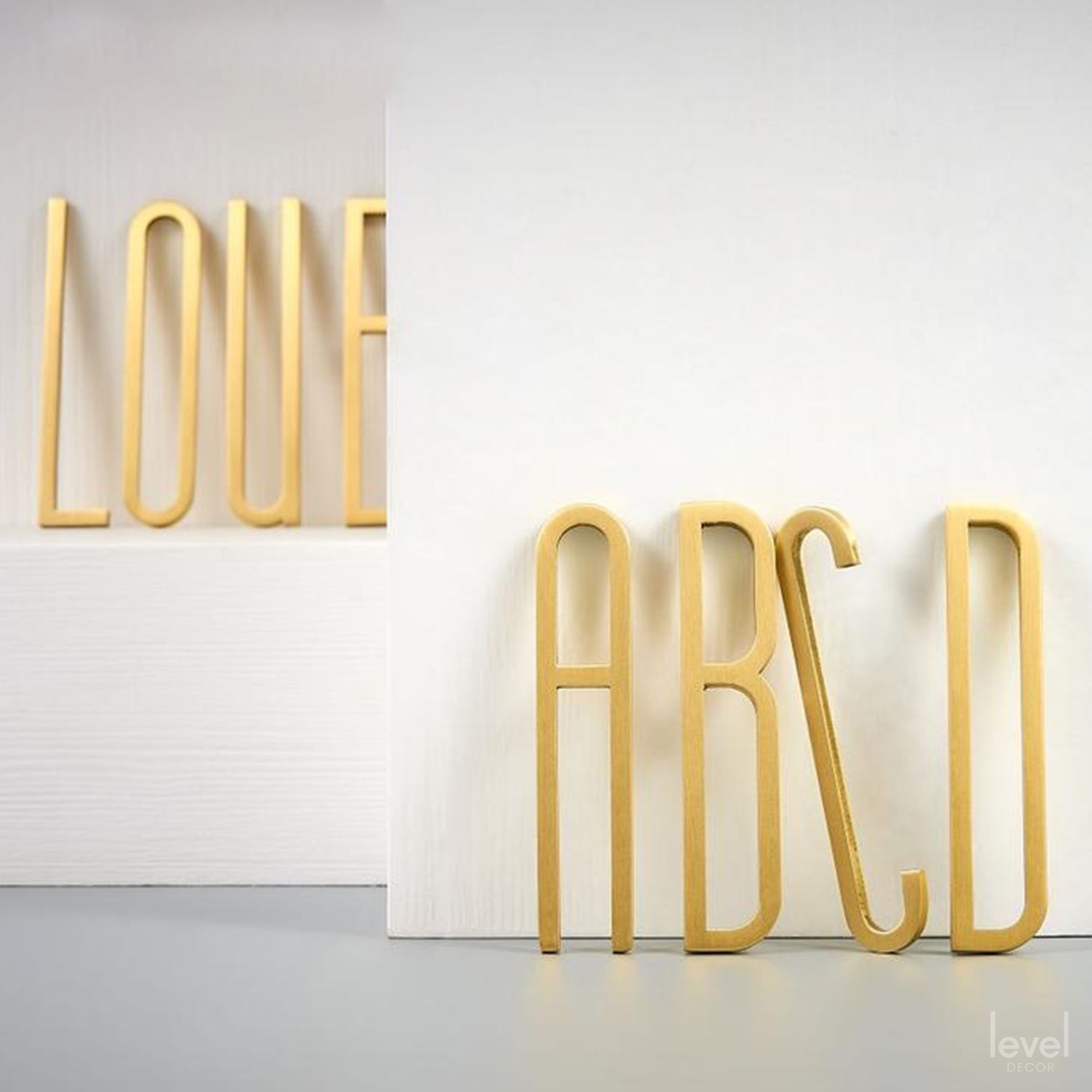 Brass Letters A-Z For Door Plates - Level Decor