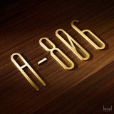Creative Brass Digits 0-9 For Door Plates - Level Decor