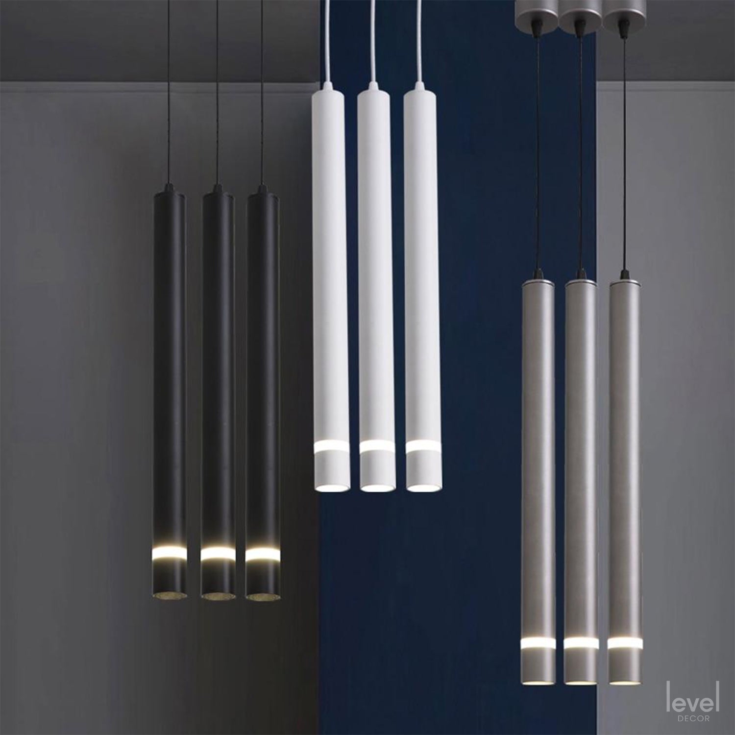 Modern Pipe Pendant Light - Level Decor
